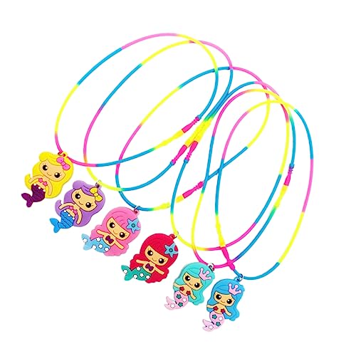 ifundom 6 Stück Kindergeschenk für kinderspielzeug toys for spielsachen für toys Meerjungfrau Thema Halskette Party Gefälligkeiten Partyzubehör von ifundom