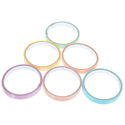 ifundom 6 Stück Teiliges Klebeband für Dekorative Klebestreifen für Diy Projekte Stressreduzierendes Einfach zu Bedienen Vielseitig Einsetzbar für Bastelarbeiten und ifundom 6 Stück Teiliges Klebeband für Dekorative Klebestreifen für Diy Projekte Stressreduzierendes Einfach zu Bedienen Vielseitig Einsetzbar für Bastelarbeiten und von ifundom