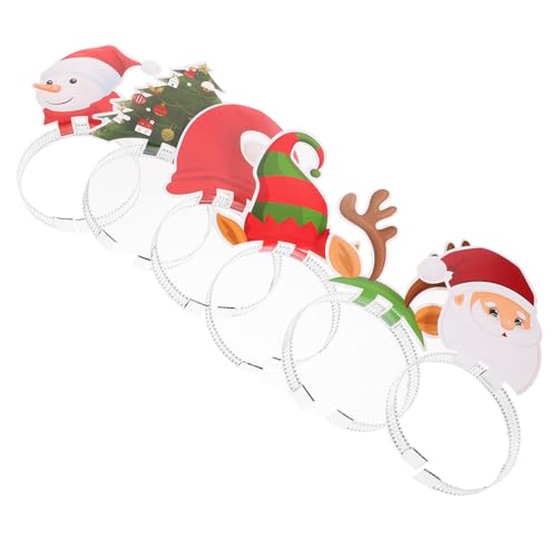ifundom 6 Stück Weihnachtsstirnbänder Rentier Schneemann Weihnachtsbaum Kostüm Stirnband Haarband Partyhüte Weihnachtsstirnbänder Für Weihnachtsfeiertage Gefälligkeiten von ifundom