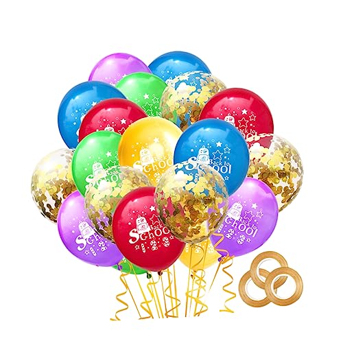 ifundom 63 Stück Luftballons in der Schulsaison Gänseblümchen Ballons Ballonparty Dekorationen schulzeug classroom decorations Ballon für die Schulfeier Party-Ballon- Colorful von ifundom