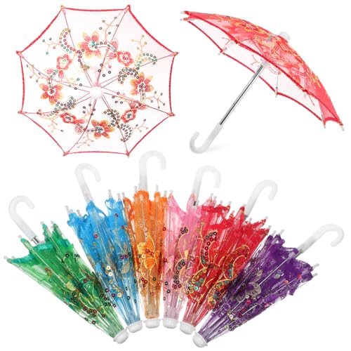ifundom 6stücke Teiliges Mini-rüschen-regenschirme Dekorative Hochzeits Und Fotorequisiten Rot Grün Himmelblau Und Orange Vintage Lace Parasol Für Besondere Anlässe ifundom 6stücke Teiliges Mini-rüschen-regenschirme Dekorative Hochzeits Und Fotorequisiten Rot Grün Himmelblau Und Orange Vintage Lace Parasol Für Besondere Anlässe von ifundom