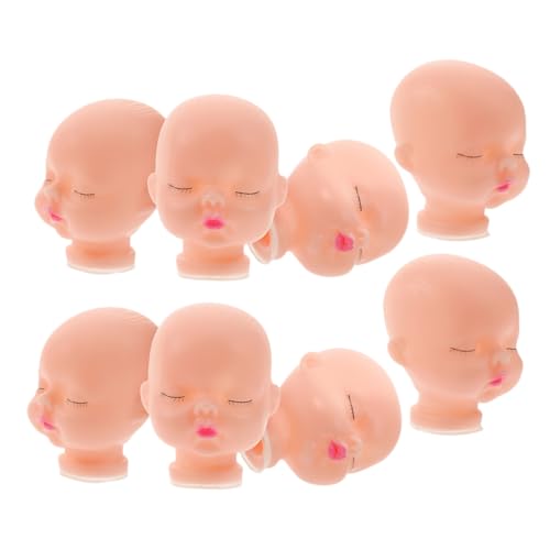 ifundom 8 Stück Teiliges Puppenköpfe aus Weichem Vinyl DIY Schlüsselanhänger Zubehör Handbemalte Bastelköpfe für Kreative Puppenherstellung und Dekorative Schlüsselanhänger von ifundom