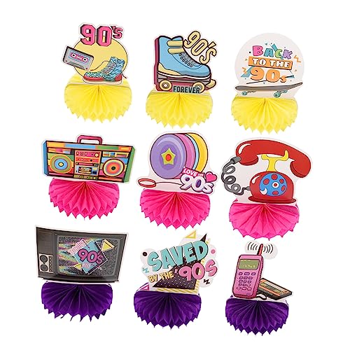 ifundom 9 Stück Retro Disco Wabenpapierventilator Party groß Hochzeit Bienenwabe erste Waben-Mittelstücke Tischdekorationen Dessert Wabenzentrum Waben -Zentrum Colorful ifundom 9 Stück Retro Disco Wabenpapierventilator Party groß Hochzeit Bienenwabe erste Waben-Mittelstücke Tischdekorationen Dessert Wabenzentrum Waben -Zentrum Colorful von ifundom