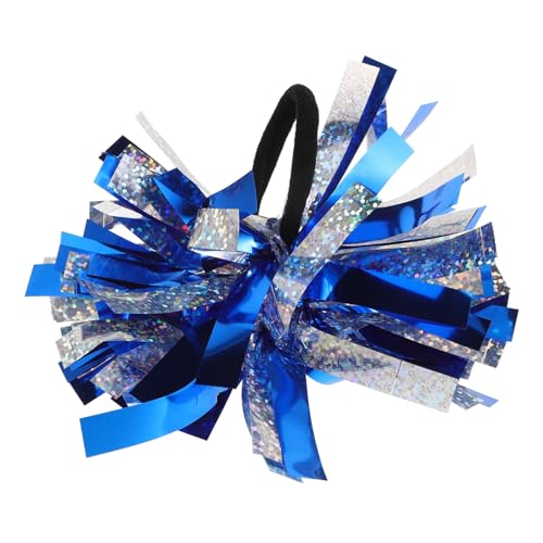 ifundom Cheerleader Pom Poms in Blau und Silber Haar Handgelenksblumen mit Haargummi Vielseitige Festival Party-dekoration Performances und Cheerleading-auftritte ifundom Cheerleader Pom Poms in Blau und Silber Haar Handgelenksblumen mit Haargummi Vielseitige Festival Party-dekoration Performances und Cheerleading-auftritte von ifundom