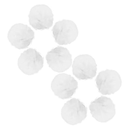 ifundom Craft Balls 12 Stück Weiße Puffbälle Kunstfell Hut- und Schuhclips für Festliches Outfit ifundom Craft Balls 12 Stück Weiße Puffbälle Kunstfell Hut- und Schuhclips für Festliches Outfit von ifundom