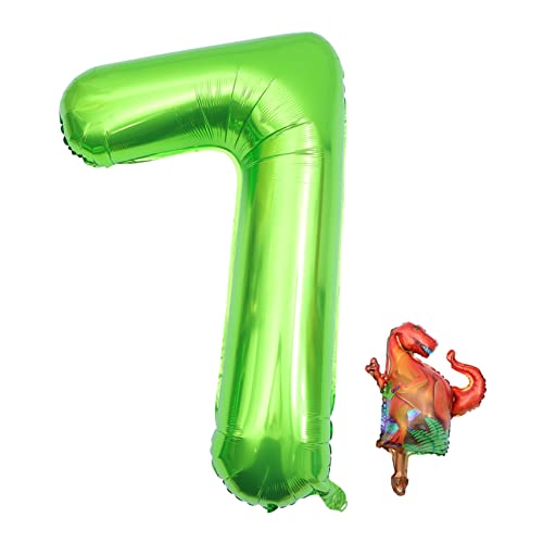 ifundom Digitaler Aluminiumfolienballon dino ballon dino luftballons Feier Ballon Luftballons mit Hochzeitsnummern hochzeitsdeko Emulsion schmücken alles zum Geburtstag Dekorationen von ifundom