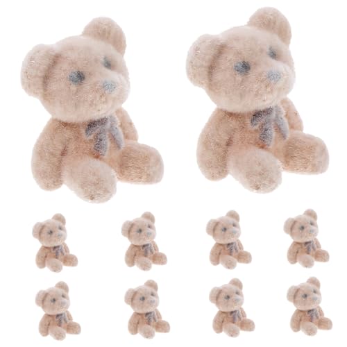 ifundom 10 Stücke Miniatur Bär Figuren Dekorative Weiche Puppe Stofftiere Für Party Favors Hochzeit Dekorationen von ifundom