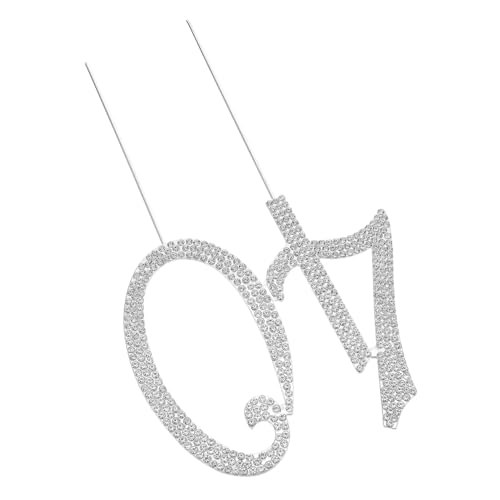 ifundom Glitzernder Cake Topper mit Funkelnden Strasssteinen Wiederverwendbar Silberner Zahlen-dekor für Jahre Jubiläum Einfache Handhabung Vielseitig für Geburtstags Hochzeitsfeiern ifundom Glitzernder Cake Topper mit Funkelnden Strasssteinen Wiederverwendbar Silberner Zahlen-dekor für Jahre Jubiläum Einfache Handhabung Vielseitig für Geburtstags Hochzeitsfeiern von ifundom