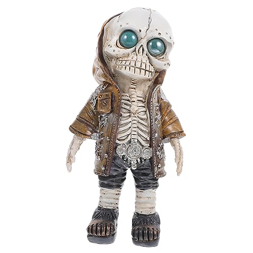 ifundom Halloween Skelett Figurine Deko Resin Skelett Modell Für Gruselige Partys Und Dekoration Für Home Event Styling von ifundom