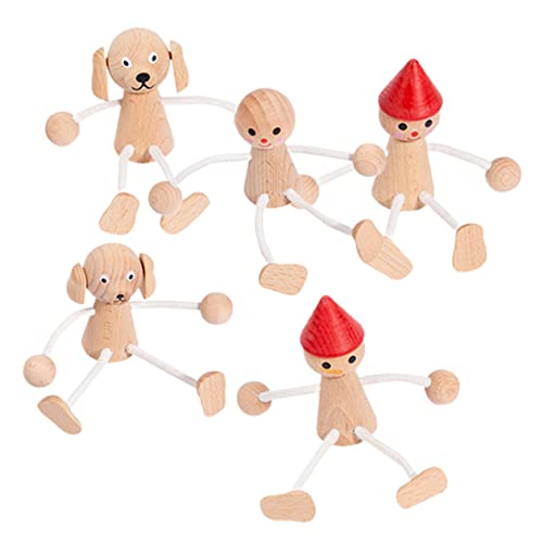 ifundom Holz-steckpuppen 5 Stück Tier-holzpuppen Dekoratives Holzhandwerk Für Die Inneneinrichtung Im Büro ifundom Holz-steckpuppen 5 Stück Tier-holzpuppen Dekoratives Holzhandwerk Für Die Inneneinrichtung Im Büro von ifundom