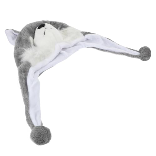 ifundom Husky-Hut Wintermütze tierischer Hut Kinderhut Plüschtierhut Cartoon- kindermütze kappe Haustiermütze Cartoon-Plüsch-Hut Cosplay-Performance-Hut Plüschstoff Grey ifundom Husky-Hut Wintermütze tierischer Hut Kinderhut Plüschtierhut Cartoon- kindermütze kappe Haustiermütze Cartoon-Plüsch-Hut Cosplay-Performance-Hut Plüschstoff Grey von ifundom