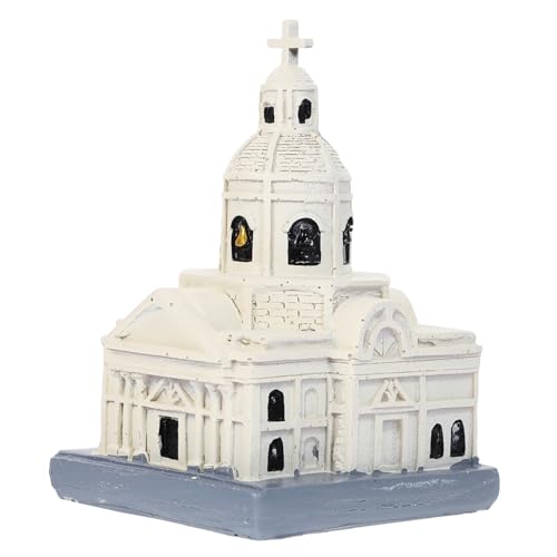 ifundom Kunstharz Basteltisch Kirchenmodell Heimschmuck Mehrzweck-Desktop- Elegant von ifundom