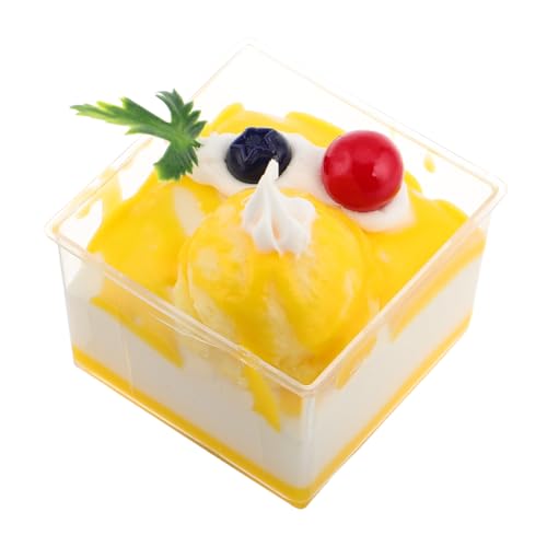 ifundom Künstlicher Fake Kuchen Imitation von Eiscreme Cupcake für Küchen Dekoration Fotografie Requisiten Party Langlebig Vielseitig Nutzbar von ifundom