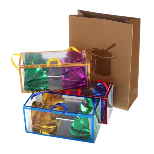 ifundom Magischer Blumenkasten Für Bühnenaufführungen Lustige Illusion Requisite Für Partys Blumen Erscheinen Aus Leerer Papiertüte Zaubertricks Für Fähigkeitsstufen Vielseitiges von ifundom
