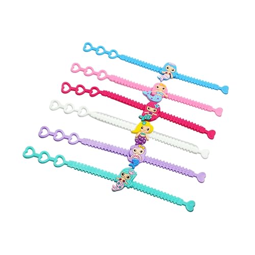 ifundom Meerjungfrau Party Zubehör Cartoon Meerjungfrau Armbänder PVC Handgelenkarmbänder Set Für ädchen Geburtstagsgeschenke Für Meerjungfrau Themenparty Zufällige Farben ifundom Meerjungfrau Party Zubehör Cartoon Meerjungfrau Armbänder PVC Handgelenkarmbänder Set Für ädchen Geburtstagsgeschenke Für Meerjungfrau Themenparty Zufällige Farben von ifundom