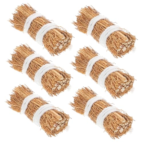 ifundom Miniatur Heuballen 6 Stück Künstliche Heuballen für Puppenhäuser Bastelprojekte 4cm Deko Heuhaufen für Miniaturgärten Tischdekoration ifundom Miniatur Heuballen 6 Stück Künstliche Heuballen für Puppenhäuser Bastelprojekte 4cm Deko Heuhaufen für Miniaturgärten Tischdekoration von ifundom