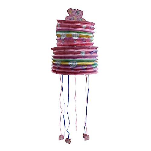 ifundom Piñata Cinco De Mayo-spielset Pinata-spielzeug Für Kinder Mini-laterne Babyspielzeug Mexikanisches Partyzubehör Füllung Luau-party Meerjungfrau Hängende Laterne Bankett Rosa Papier von ifundom