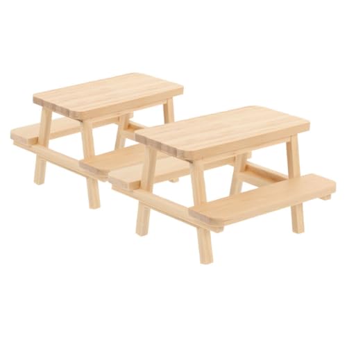 ifundom Puppenhaus Miniatur Möbel Set Tisch Mini Bank Unbehandeltes Holz Für Puppenhaus ifundom Puppenhaus Miniatur Möbel Set Tisch Mini Bank Unbehandeltes Holz Für Puppenhaus von ifundom
