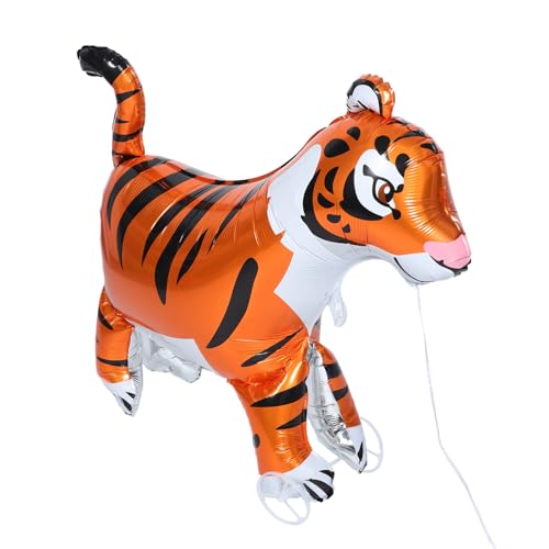 ifundom Walking Tiger Ballon mit Rädern Selbststehende Tierdeko für Kindergeburtstagsfeiern Tiger Themen Partybedarf Realistische und Farbenfrohe Luftballon Dekoration für Unvergessliche von ifundom