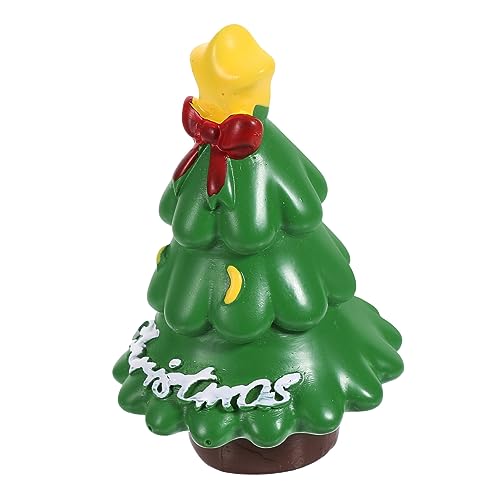 ifundom Weihnachtsminiaturen Frohe Weihnachten-Banner Weihnachtsballons Weihnachtsgirlande Weihnachts Figuren weihnachtsfigur Mini-Weihnachtsschmuck Weihnachtselemente Harz Green von ifundom