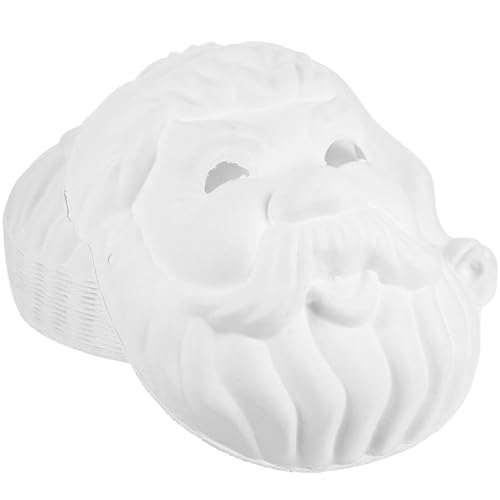 ifundom 18 Stk Cosplay-partymaske Party-masken-dekor Leere, Schlichte Maske Maskeradezubehör Unvollendete Weihnachtsmaske Kostüm Kleinkind Papier Gewöhnliche Vollgesichtsmaske Weiß von ifundom