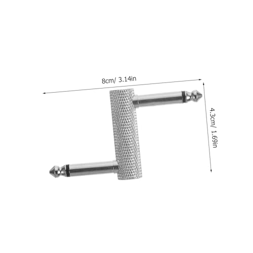ifundom Z förmiger Metall Audio Adapter für Gitarrenpedale Stabiles Pedal verbindungsstück Langlebiger Kabelverbinder für Effektgeräte Platzsparendes Gitarrenzubehör ifundom Z förmiger Metall Audio Adapter für Gitarrenpedale Stabiles Pedal verbindungsstück Langlebiger Kabelverbinder für Effektgeräte Platzsparendes Gitarrenzubehör von ifundom