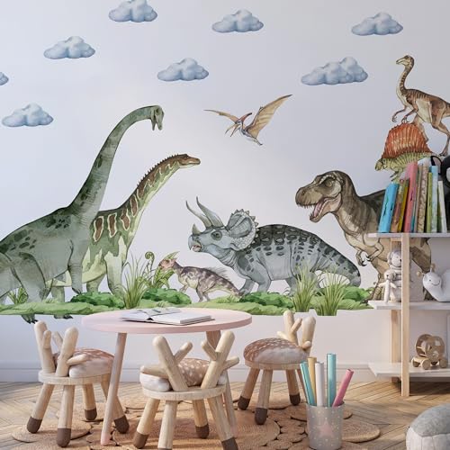 igibee Wandtattoo, Dinosaurier (Großes Dinosaurier-Set) von igibee
