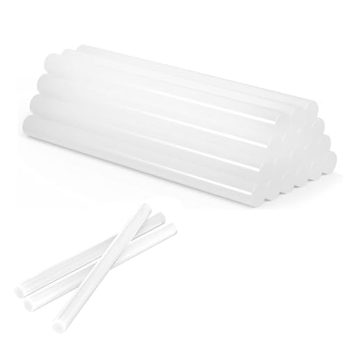 Heißklebesticks, 7mm x 150mm, 20 Stück, Transparent, für Standard Heißklebepistolen, Basteln und Heimwerken von iguTrail