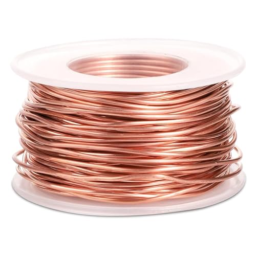 Kupferdraht für Garten und Pflanzen, 20m, 1,3mm Dicke, 99,9% Reines Kupfer, 16 Gauge, für Elektrokultur und Schneckenabwehr von iguTrail