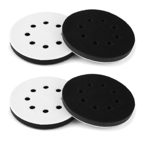 Softauflage 125mm 8-Loch aus Schaum (weich) zum schleifen von Rundungen, Soft Pad für Schleifteller, Polierteller, Schleifpapier Klett von iguTrail
