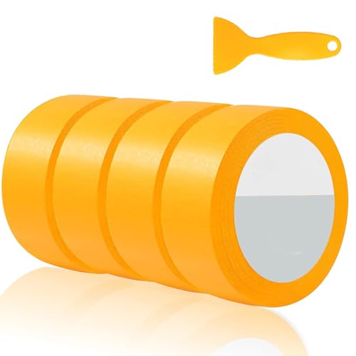 iguTrail 4 X Goldband Klebeband 30mm X 50 M Abdeckband Malertape Klebeband Washi Tape Gold Papiertape Selbstklebend von iguTrail