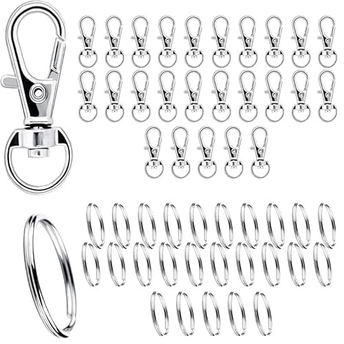 iguTrail Karabiner Schlüsselanhänger, Karabinerhaken Klein, Karabinerhaken mit Drehgelenk für Bastelarbeiten DIY, Rucksack iguTrail Karabiner Schlüsselanhänger, Karabinerhaken Klein, Karabinerhaken mit Drehgelenk für Bastelarbeiten DIY, Rucksack von iguTrail