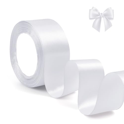 White Satin Ribbon 4cm x 22m –ihaspoko Gift Ribbon for Bows, Crafts, Wedding Decor & Party Themes White Satin Ribbon 4cm x 22m –ihaspoko Gift Ribbon for Bows, Crafts, Wedding Decor & Party Themes von ihaspoko