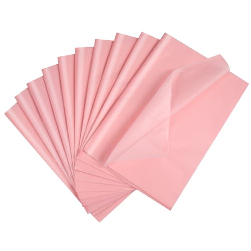 ihaspoko 100 Blatt Rosa Seidenpapier, 50×35cm Geschenkpapier für Handwerk und Geschenkverpackung Dekorativ von ihaspoko