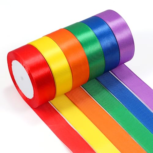 ihaspoko 25mm Breites Satinband – 6 Polyester Satinband, 22 m Geschenkband für Geschenkverpackung, Hochzeiten, Basteln | Schleifenband für Karten, Deko & Hochzeitsauto&Heimwerkerkunst Handwerk ihaspoko 25mm Breites Satinband – 6 Polyester Satinband, 22 m Geschenkband für Geschenkverpackung, Hochzeiten, Basteln | Schleifenband für Karten, Deko & Hochzeitsauto&Heimwerkerkunst Handwerk von ihaspoko