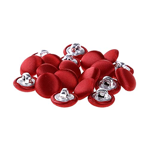 iiniim 20 Stück Knöpfe 10mm Rund Satin Ersatzknöpfe Stoff bezogene Ösenknöpfe Nähzubehör für Bolero Hochzeit Brautkleid Kommunion Taufkleidung Weinrot Einheitsgröße iiniim 20 Stück Knöpfe 10mm Rund Satin Ersatzknöpfe Stoff bezogene Ösenknöpfe Nähzubehör für Bolero Hochzeit Brautkleid Kommunion Taufkleidung Weinrot Einheitsgröße von iiniim