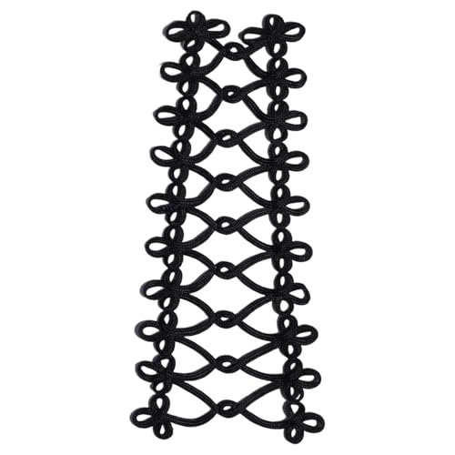 iiniim Doppelbrüstige Applique Patches Kleidung Patch Uniform Knoten Knöpfe Schnur Barock Appliques Kleidung Schwarz 2 Einheitsgröße iiniim Doppelbrüstige Applique Patches Kleidung Patch Uniform Knoten Knöpfe Schnur Barock Appliques Kleidung Schwarz 2 Einheitsgröße von iiniim