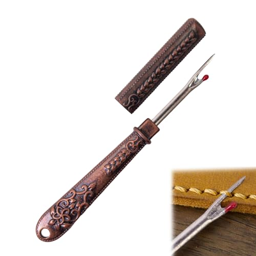 Antiker Vintage Seam Ripper Vintage Gewinde entferner Werkzeug Metall-Gewinde-Ripper Unpicker Mehrzweck-Nähsachs ch neider zum Nähen mit Aufbewahrung hüllen von ikappy