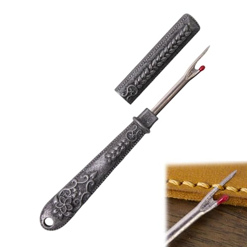 Antiker Vintage Seam Ripper Vintage Gewinde entferner Werkzeug Metall-Gewinde-Ripper Unpicker Mehrzweck-Nähsachs ch neider zum Nähen mit Aufbewahrung hüllen von ikappy