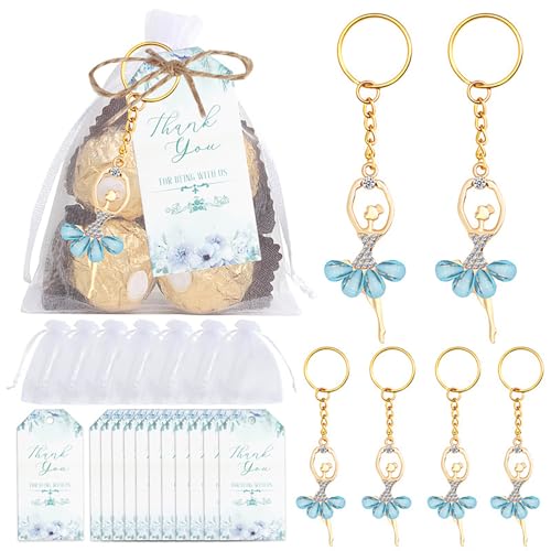 ikappy 10Sets Gäste geben Geschenke zurück, einschl ießlich Ballett-Tänzer-Schlüssel anhänger Dankeschön-Tags Weiße Organza-Taschen für Baby party begünstigt Zubehör für Hochzeits geburtstags feiern ikappy 10Sets Gäste geben Geschenke zurück, einschl ießlich Ballett-Tänzer-Schlüssel anhänger Dankeschön-Tags Weiße Organza-Taschen für Baby party begünstigt Zubehör für Hochzeits geburtstags feiern von ikappy