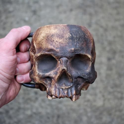 ikappy 17 Unzen Harz-Schädel-Bier-Tasse, Wikinger-Krieger-Schädel-Becher-Tankard-Trinkbecher für Kaffee/Getränke/Saft, tragbare Tee Tasse mit großer Kapazität für Frauen und Männer ikappy 17 Unzen Harz-Schädel-Bier-Tasse, Wikinger-Krieger-Schädel-Becher-Tankard-Trinkbecher für Kaffee/Getränke/Saft, tragbare Tee Tasse mit großer Kapazität für Frauen und Männer von ikappy