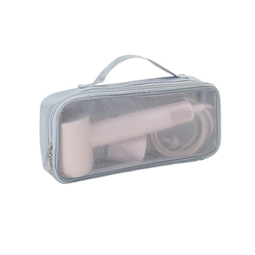 ikappy Haar-Tools Reisetasche Netz-Make-up-Tasche Reisetasche mit Reiß verschluss Mini-Make-up Kosmetik tasche für tägliches Zubehör staub dichtes flaches Lockens tab Reise veranstalter von ikappy