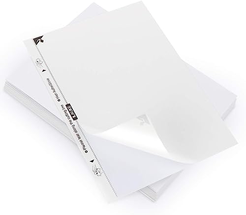 80 Blatt Etiketten A4, 210 x 297mm Etiketten Selbstklebend Bedruckbar Weiß Sticker Versandetiketten Aufkleber,Blanko Klebeetiketten aus Papier für Laser/Inkjet/Kopierer Einsetzbar Zuhause Geschäft von ilauke