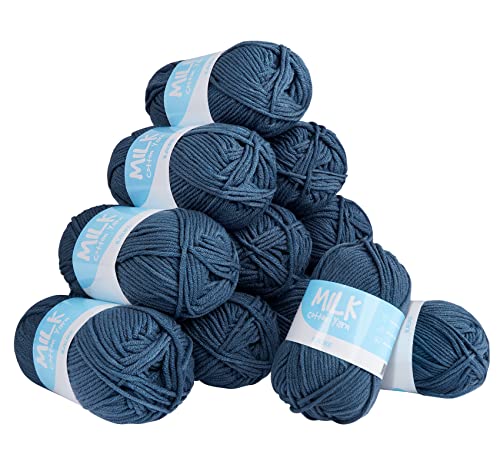Häkelgarn Baby 12er* 50g/Ball,Super Weiche 100% Acryl Garn für Anfänger und Kinder,Antipilling Hand Knitting Yarn zum Stricken & Häkeln,Baby Fluffy Ball Gegeignet zum Stricken oder Häkeln(Ozeanblau) Häkelgarn Baby 12er* 50g/Ball,Super Weiche 100% Acryl Garn für Anfänger und Kinder,Antipilling Hand Knitting Yarn zum Stricken & Häkeln,Baby Fluffy Ball Gegeignet zum Stricken oder Häkeln(Ozeanblau) von ilauke
