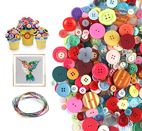 ilauke 1200 Stück Bunte Knöpfe Kunststoff Bastelknöpfe Kinderknöpfe Gemischte Größen & Farben Craft Harz Knöpfe zum Basteln Nähen Kinder DIY Basteln Painting Geschenk Deko ilauke 1200 Stück Bunte Knöpfe Kunststoff Bastelknöpfe Kinderknöpfe Gemischte Größen & Farben Craft Harz Knöpfe zum Basteln Nähen Kinder DIY Basteln Painting Geschenk Deko von ilauke