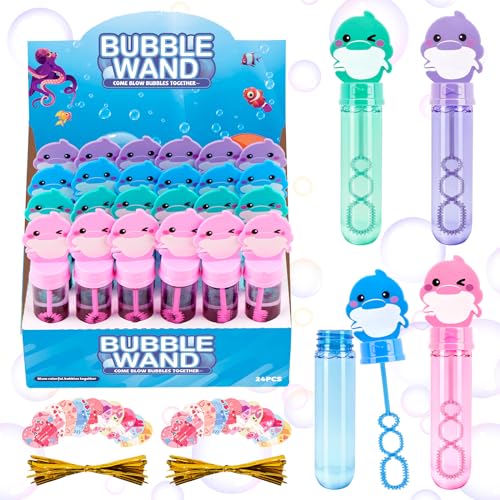 ilauke 24 Stück Seifenblasen Kinder, Mini Seifenblasen Set, 4 Farben Delfin Seifenblasen Kleine mit 24 Karten und Bindegurte, für Hochzeit, Kindergeburtstag, Standesamt, Polterabend,Kinderparty ilauke 24 Stück Seifenblasen Kinder, Mini Seifenblasen Set, 4 Farben Delfin Seifenblasen Kleine mit 24 Karten und Bindegurte, für Hochzeit, Kindergeburtstag, Standesamt, Polterabend,Kinderparty von ilauke
