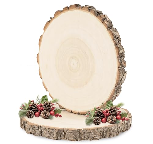 ilauke Große Holzscheiben 2 Stücke Holz Log Scheiben 18-20CM Durchmesser Runde Naturholz Baumscheiben Baumscheibe Natur für DIY Handwerk Holz-Scheiben Hochzeit Mittelstücke Weihnachten Dekoration ilauke Große Holzscheiben 2 Stücke Holz Log Scheiben 18-20CM Durchmesser Runde Naturholz Baumscheiben Baumscheibe Natur für DIY Handwerk Holz-Scheiben Hochzeit Mittelstücke Weihnachten Dekoration von ilauke