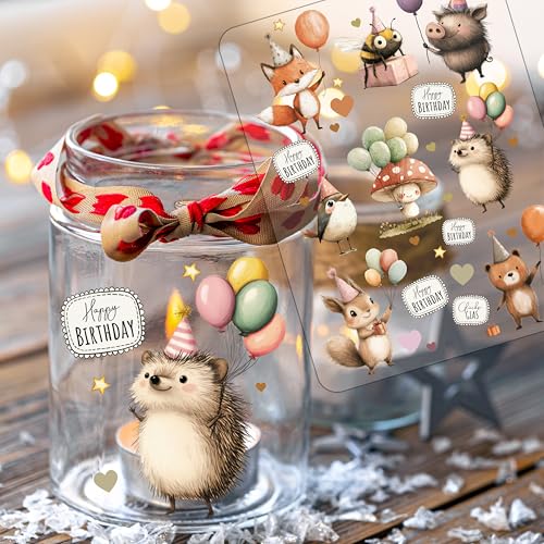 ilka parey Sticker Geburtstagssticker Kindergeburtstag Tiere Fuchs Eichhörnchen Waldtiere Happy Birthday - Rubons - Rub on DIY für Windlicht Teelicht- Erschaffen Sie ihre eigene Welt A5 Bogen rb17 ilka parey Sticker Geburtstagssticker Kindergeburtstag Tiere Fuchs Eichhörnchen Waldtiere Happy Birthday - Rubons - Rub on DIY für Windlicht Teelicht- Erschaffen Sie ihre eigene Welt A5 Bogen rb17 von ilka parey wandtattoo-welt