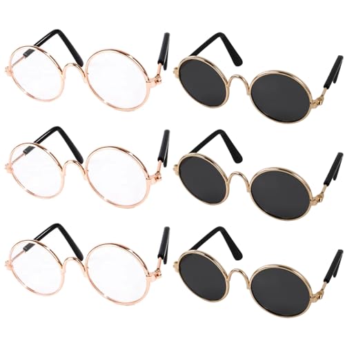Puppenbrille 6 Paar Metalldraht Puppe Sonnenbrille Klassische Retro Brille Eyewear Mini Sonnenbrille zum Basteln Puppen Haustiere Kostüm Cosplay Foto Requisiten Puppe Puppenbrille 6 Paar Metalldraht Puppe Sonnenbrille Klassische Retro Brille Eyewear Mini Sonnenbrille zum Basteln Puppen Haustiere Kostüm Cosplay Foto Requisiten Puppe von imFreienawn