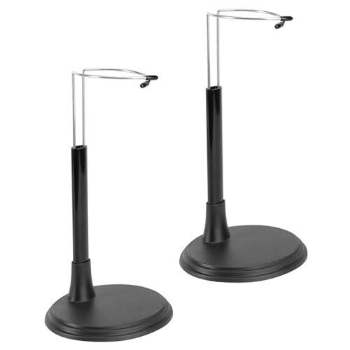 imFreienawn Puppenständer für 24,9 cm große Puppen, 2 Stück, verstellbar, universeller Puppenhalter, kratzfest, stabil, Actionfigurenständer, Zubehör, Schwarz imFreienawn Puppenständer für 24,9 cm große Puppen, 2 Stück, verstellbar, universeller Puppenhalter, kratzfest, stabil, Actionfigurenständer, Zubehör, Schwarz von imFreienawn